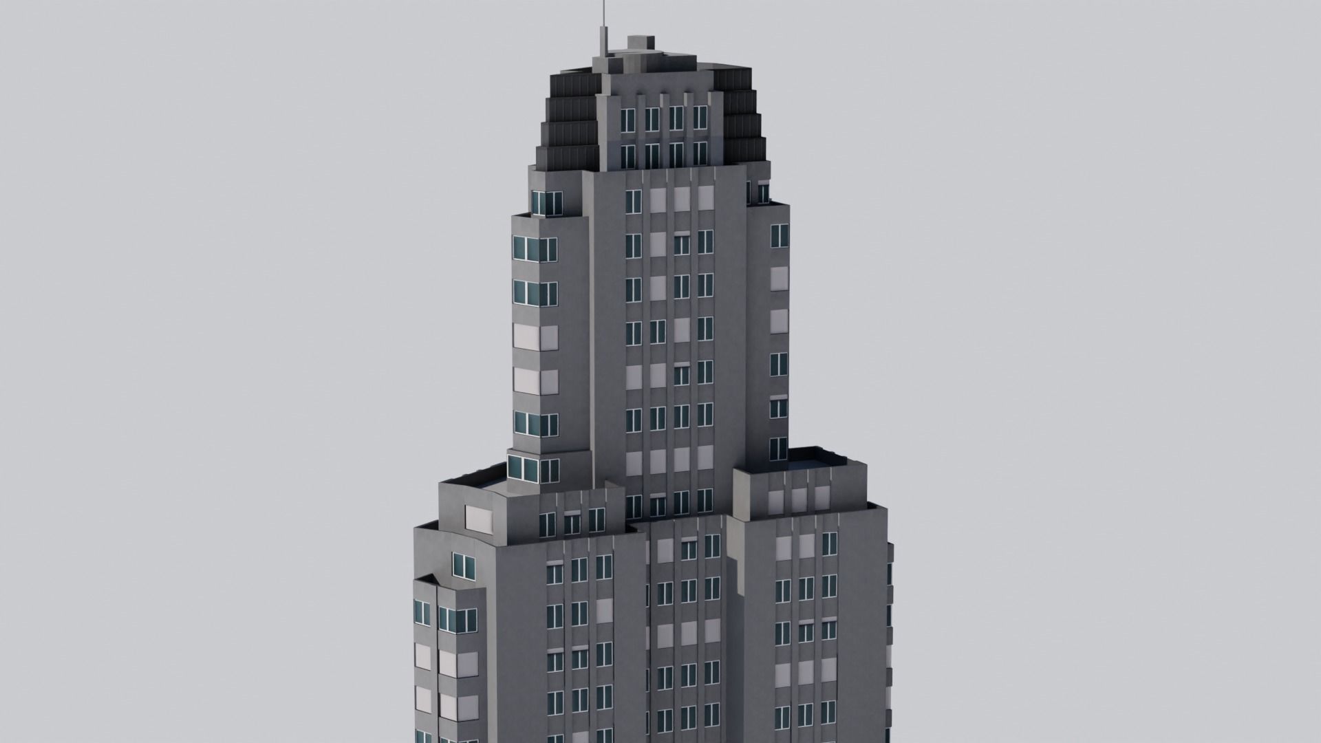 Kavanagh Building Low-poly 3D model_15