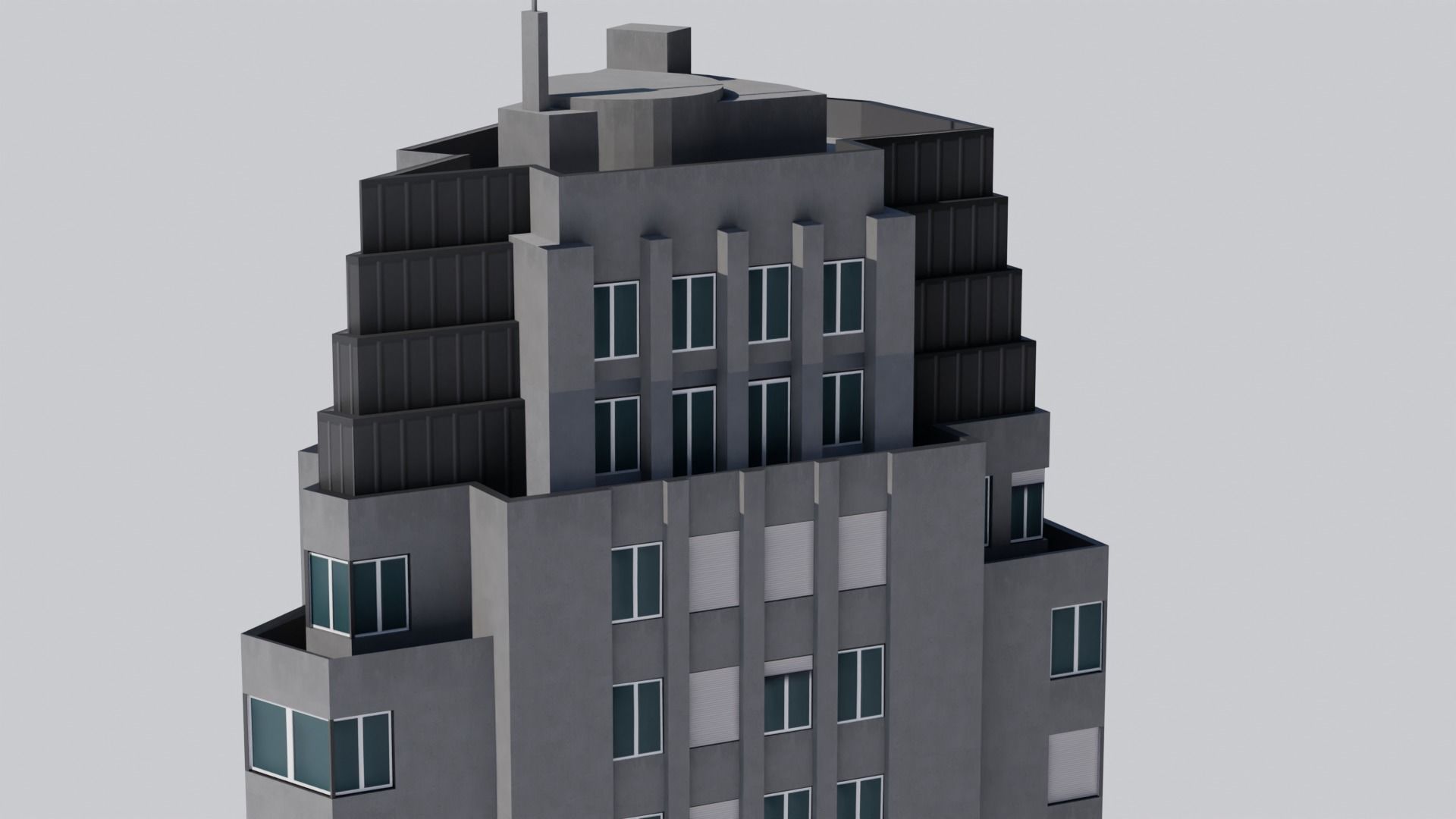 Kavanagh Building Low-poly 3D model_17