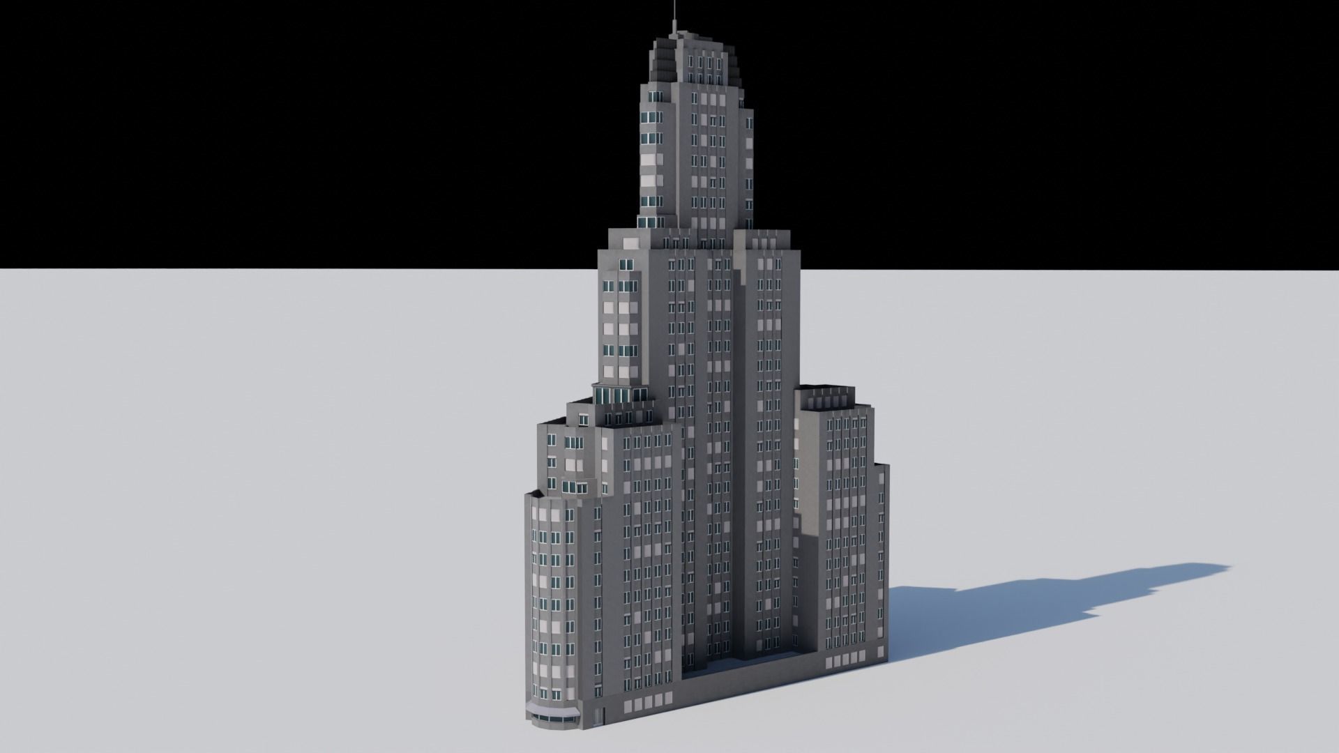 Kavanagh Building Low-poly 3D model_7