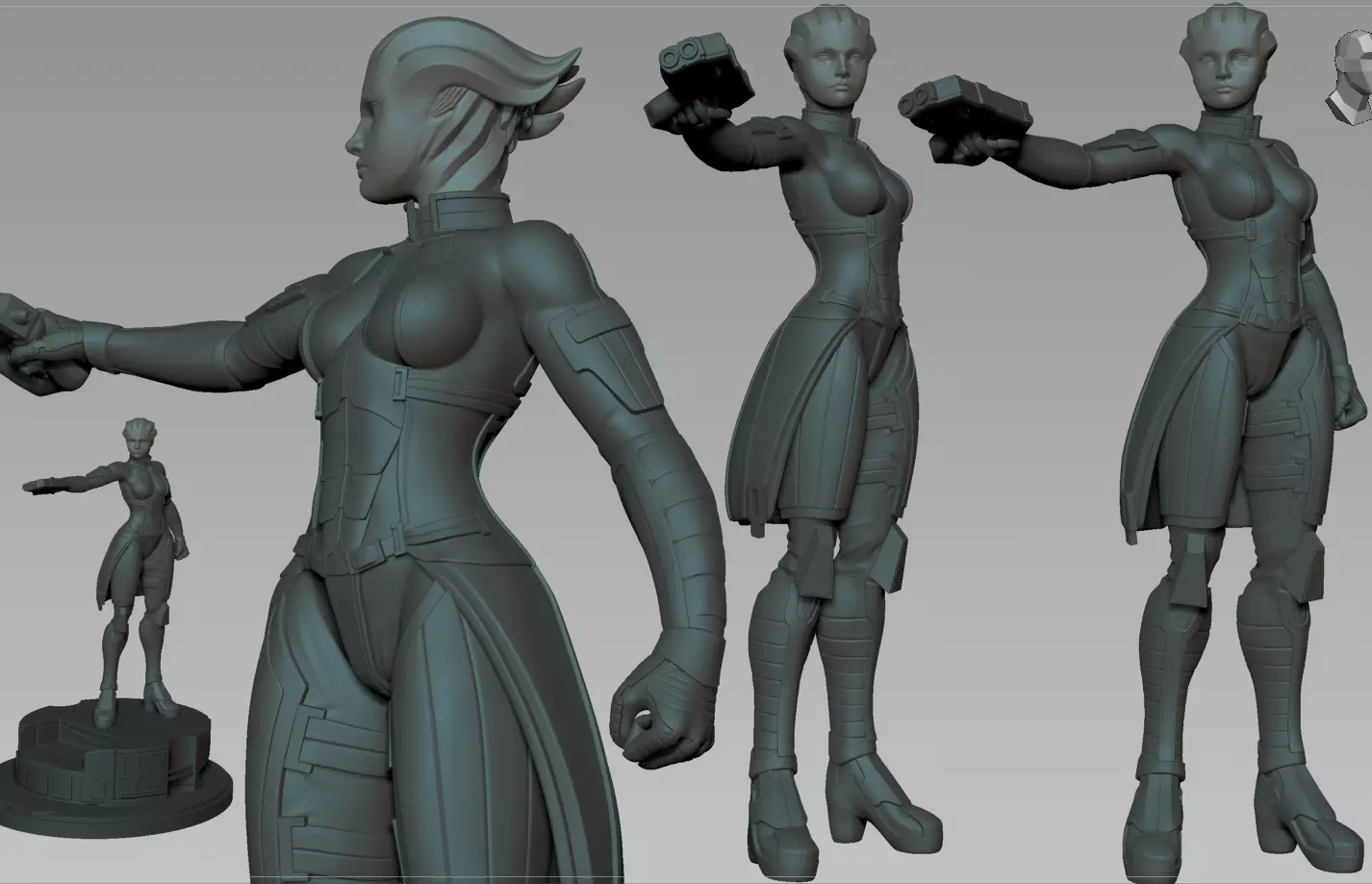 Liara - Mass Effect 3D print model_0
