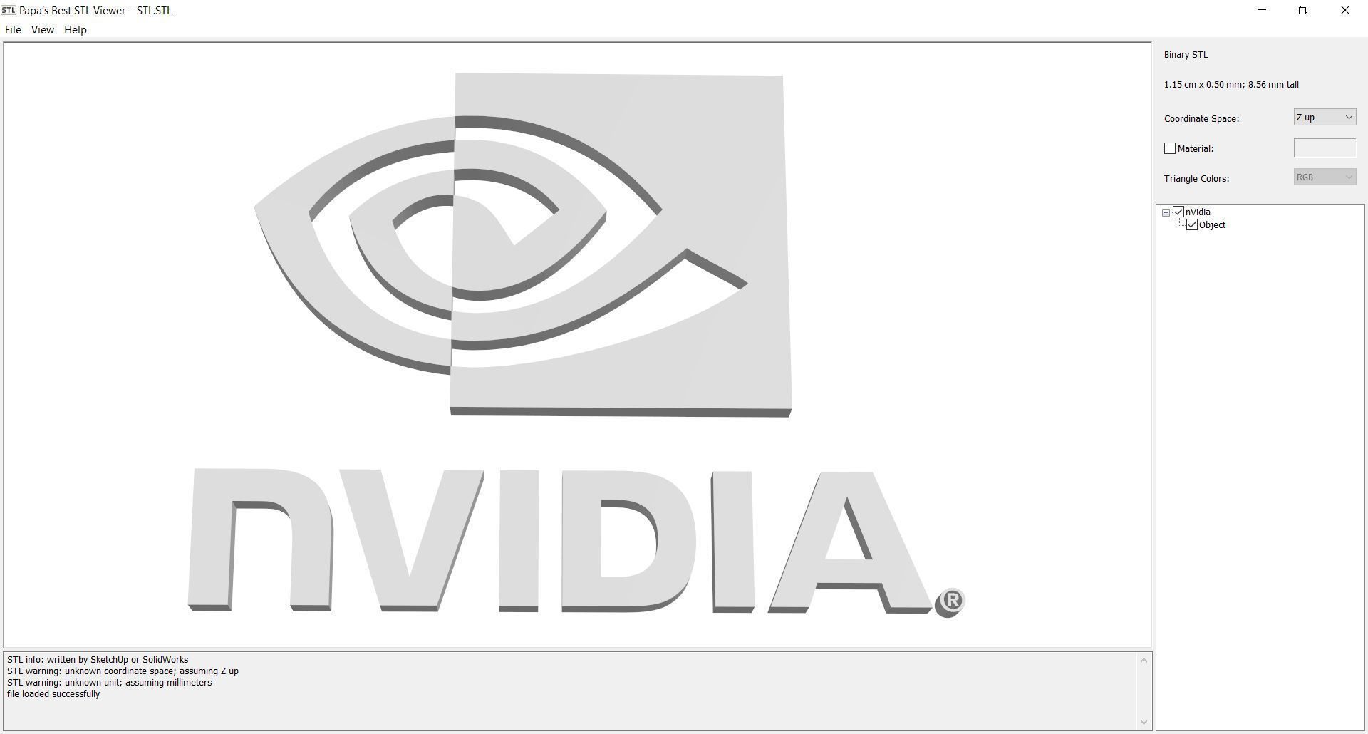 logos - nvidia 3D print model_1