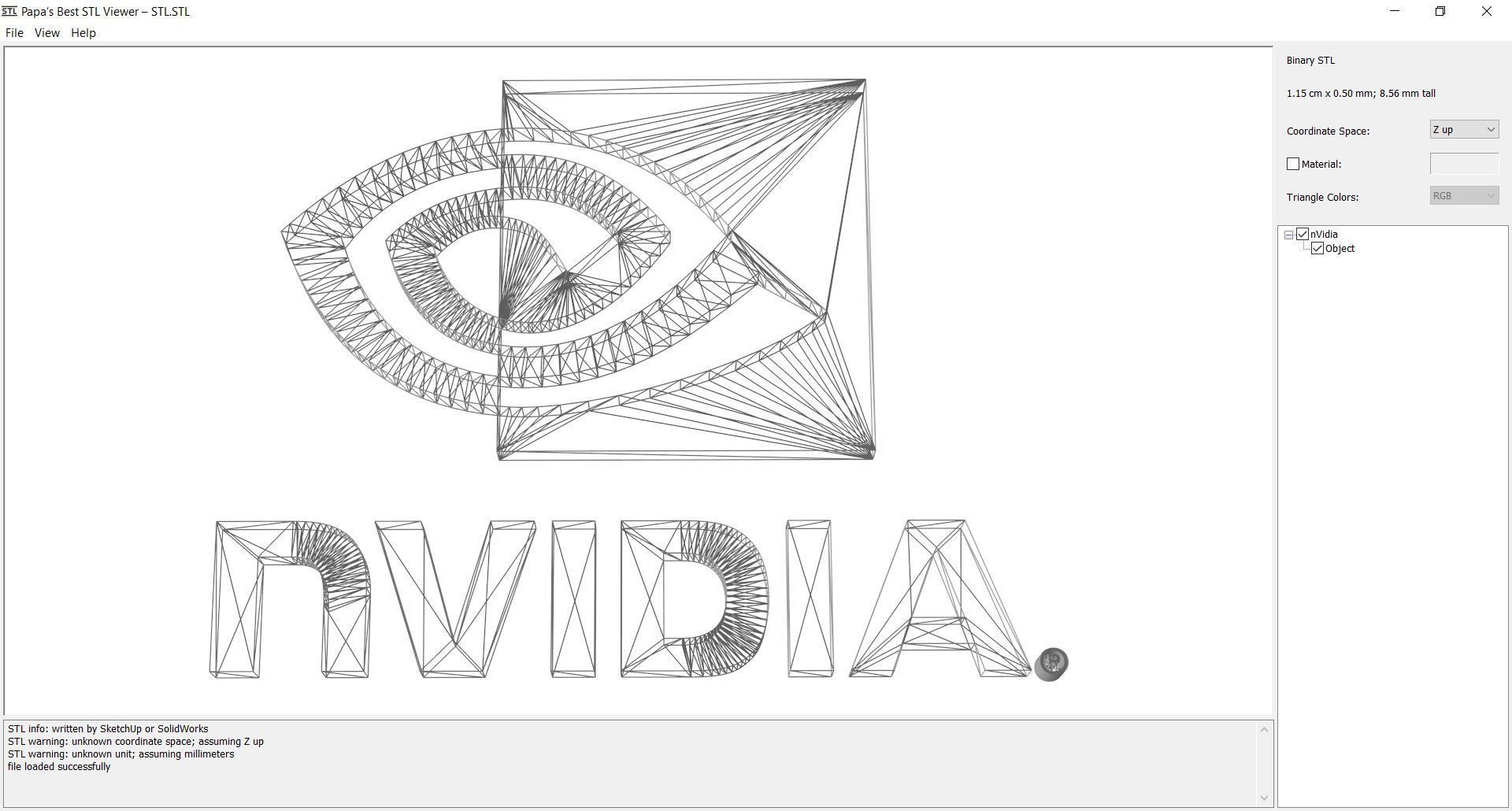 logos - nvidia 3D print model_2