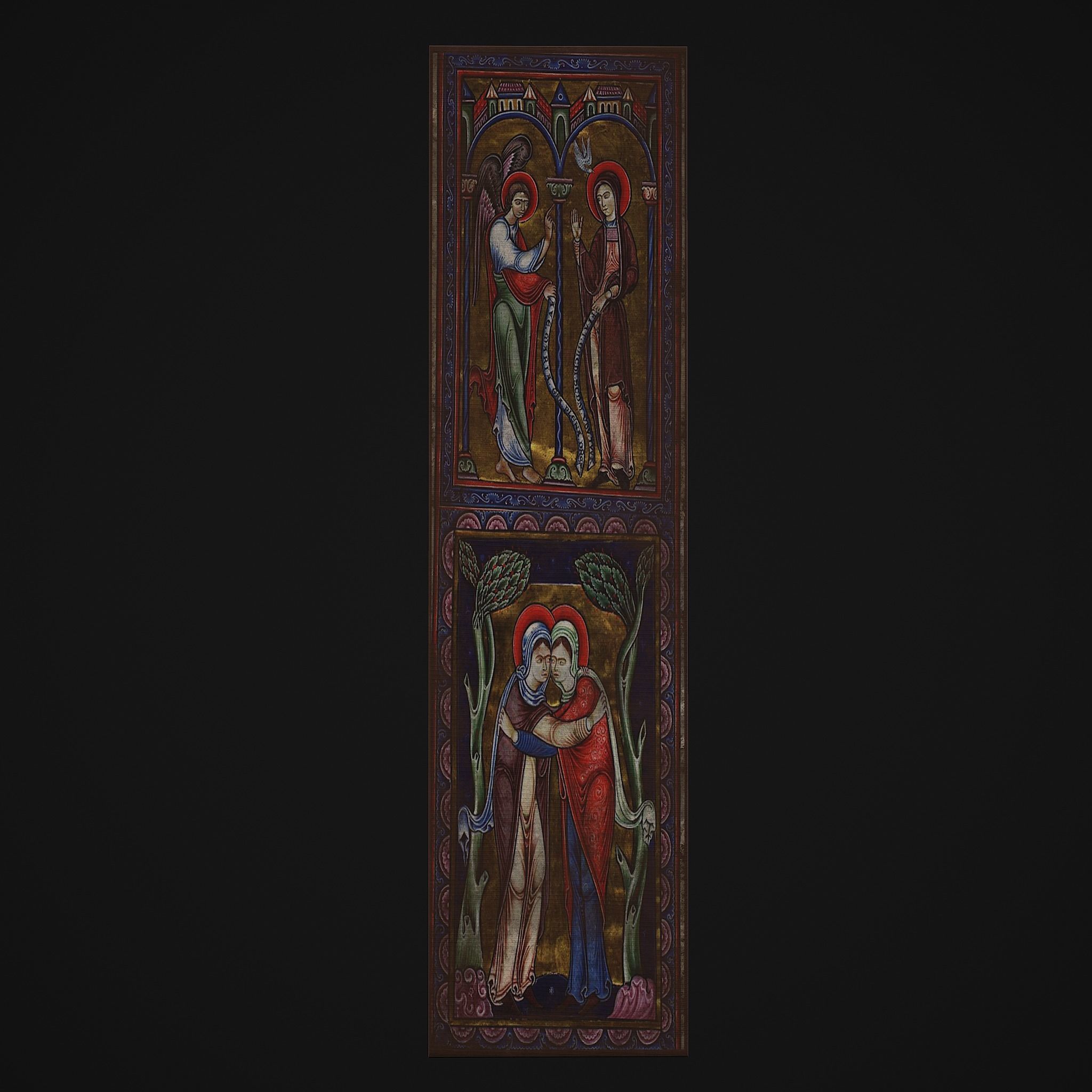 Medieval Long Paintings Five Pack 3D Model Collection_25