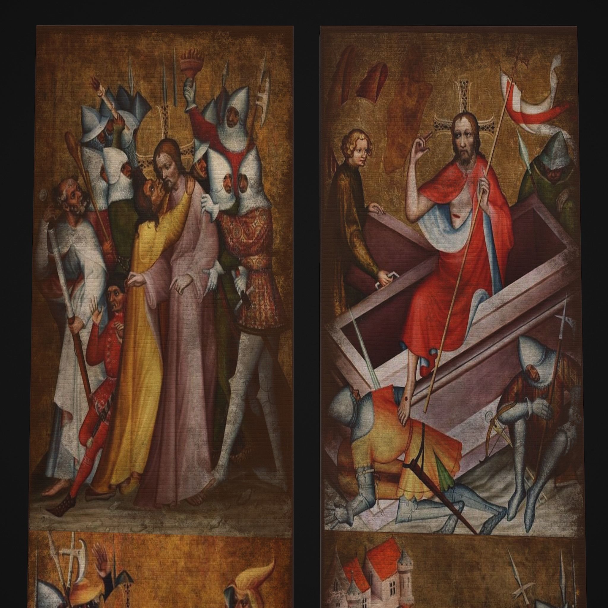 Medieval Long Paintings Five Pack 3D Model Collection_20