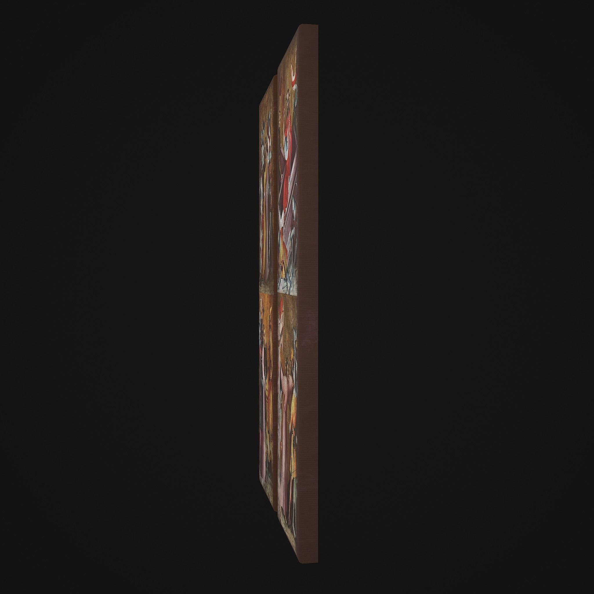 Medieval Long Paintings Five Pack 3D Model Collection_14