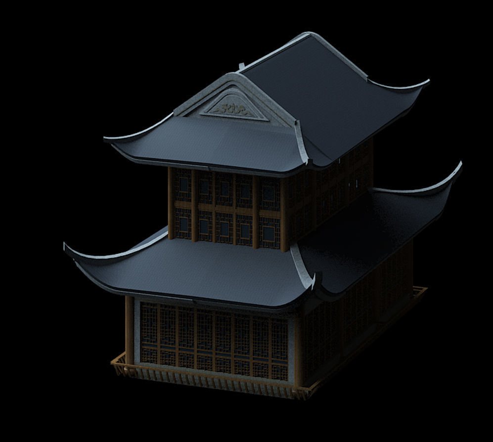 Ancient Chinese Architecture 01 3D model_6