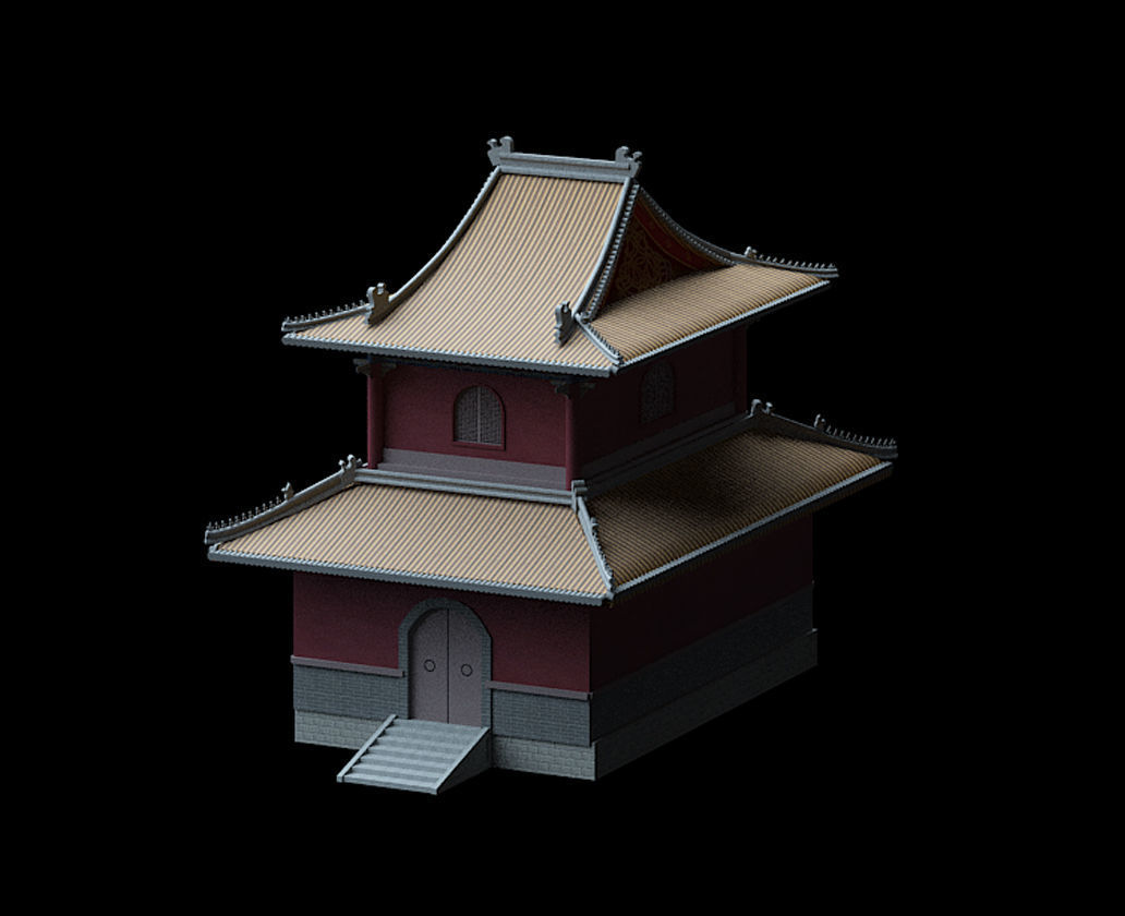 Ancient Chinese Architecture 01 3D model_1
