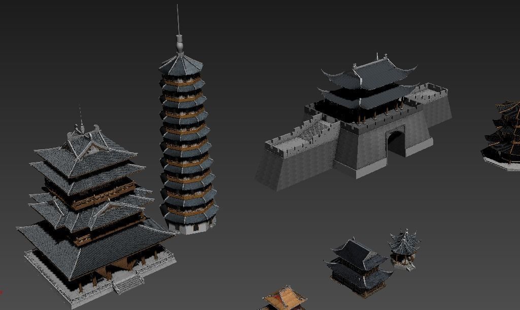 Ancient Chinese Architecture 01 3D model_21