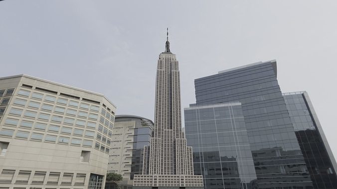 The Empire State Building Low-poly 3D model 2