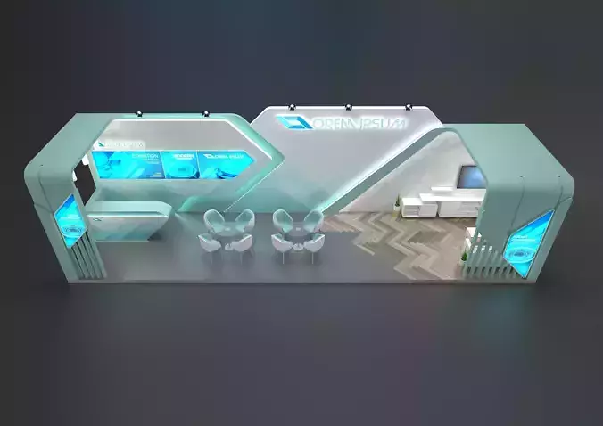 exhibition stand 36 sqm 3D model
