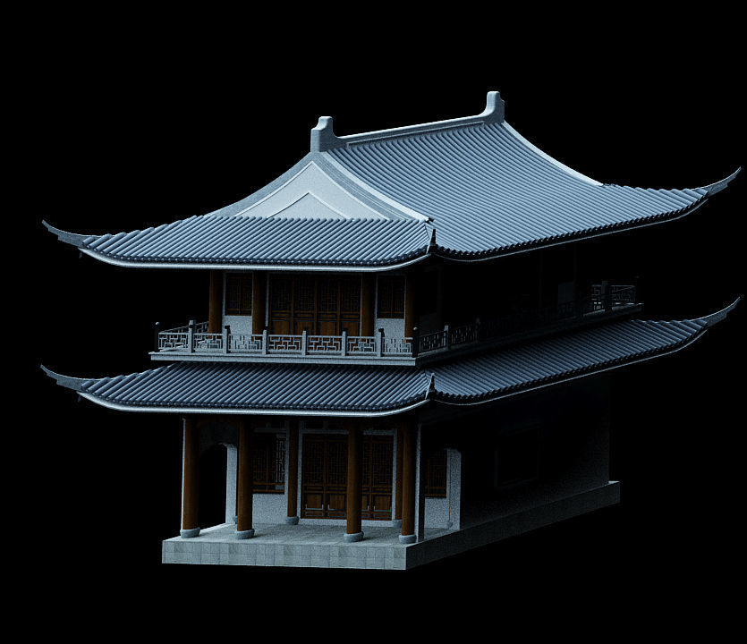 Ancient Japanese architecture02 3D model_6