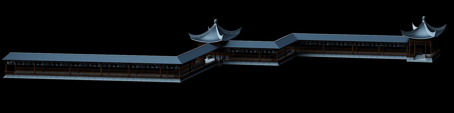 Ancient Japanese architecture02 3D model_7