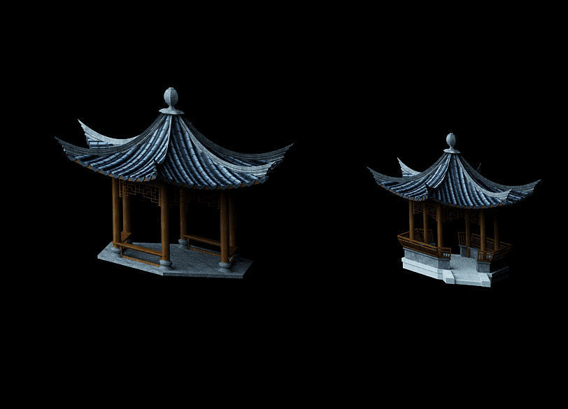 Ancient Japanese architecture02 3D model_5