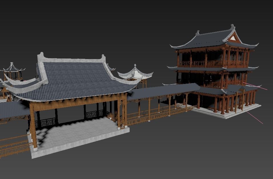 Ancient Japanese architecture02 3D model_10