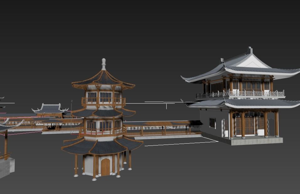 Ancient Japanese architecture02 3D model_9