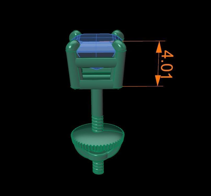 SQUARE EMERALD CUT 4 PRONG SOLITAIRE EARRING Mix Size 3D print model_19
