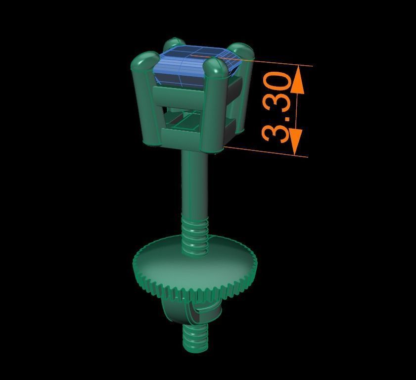 SQUARE EMERALD CUT 4 PRONG SOLITAIRE EARRING Mix Size 3D print model_7