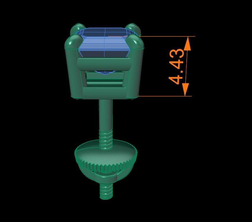 SQUARE EMERALD CUT 4 PRONG SOLITAIRE EARRING Mix Size 3D print model_23