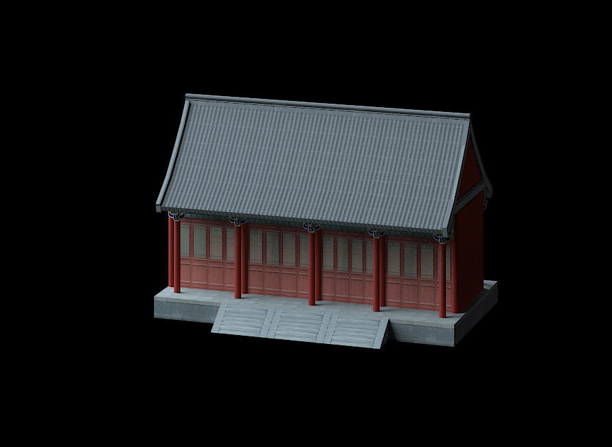 Ancient Chinese Architecture 03 Low-poly 3D model_1