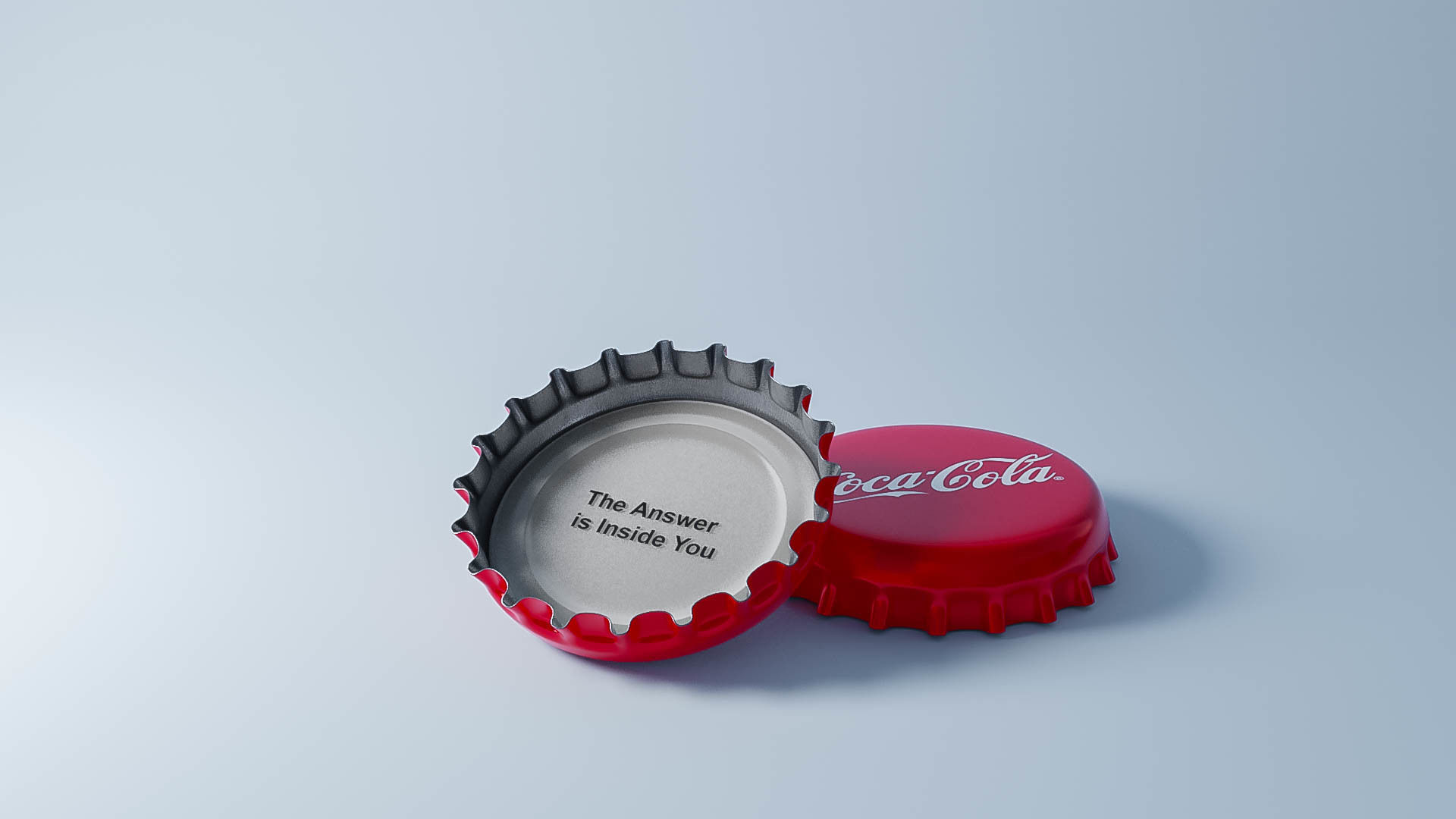 Coca-Cola Bottle Cap 3D model_2