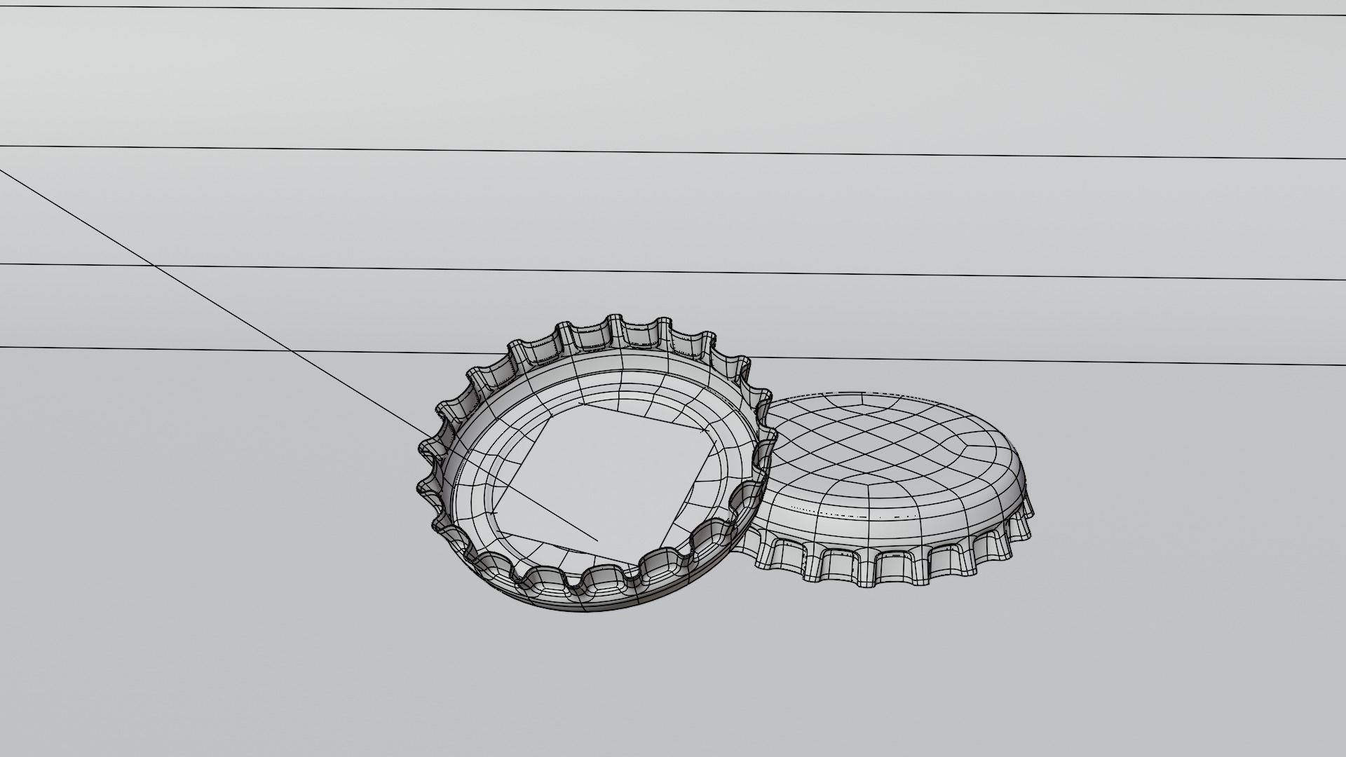 Coca-Cola Bottle Cap 3D model_1