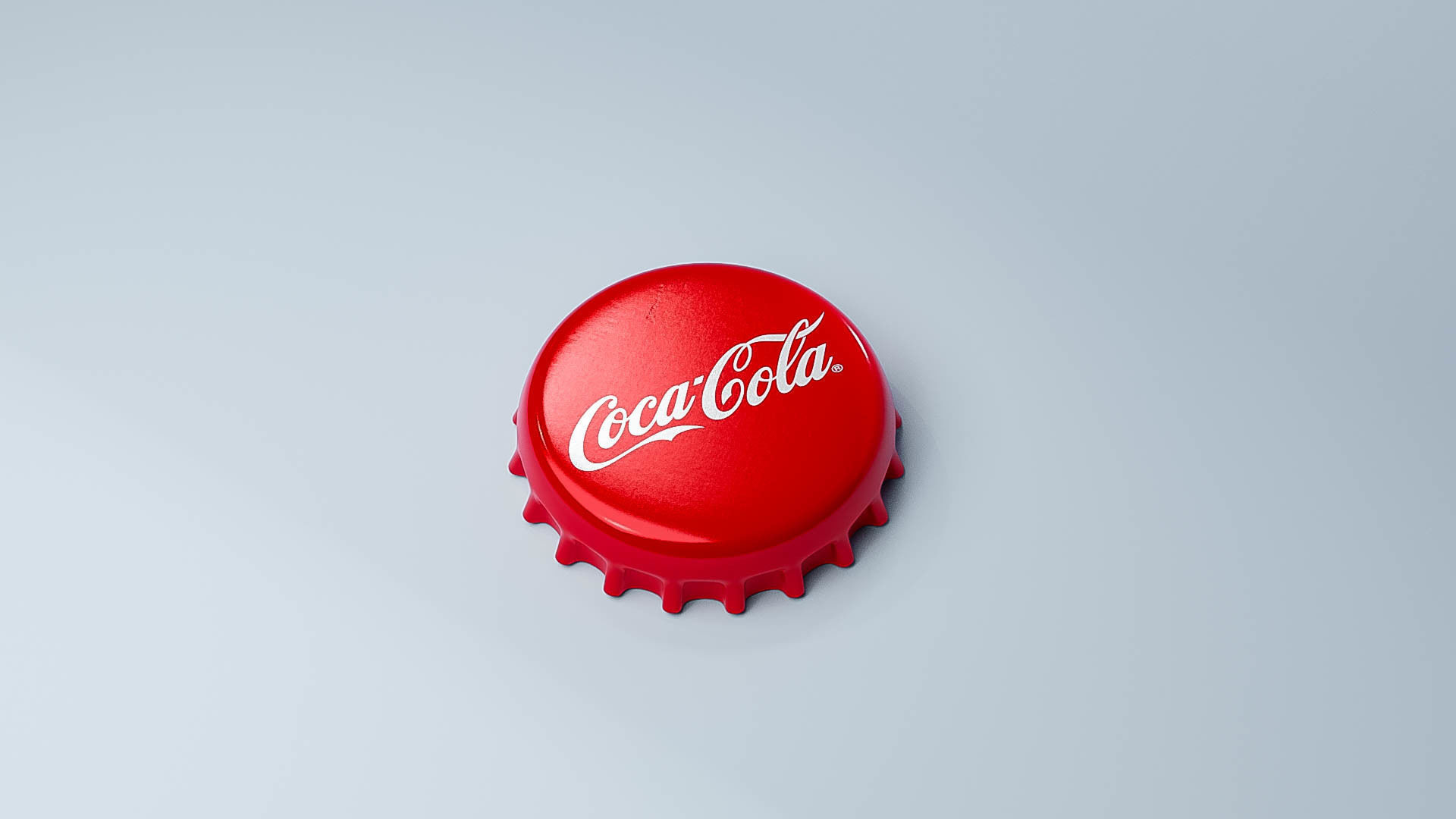 Coca-Cola Bottle Cap 3D model_3