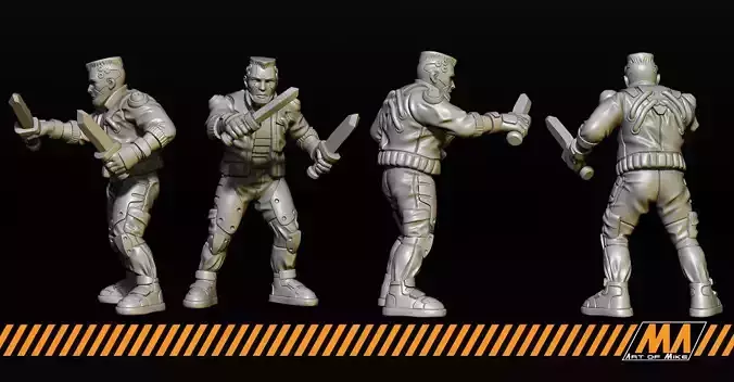 Street gang 3D print model