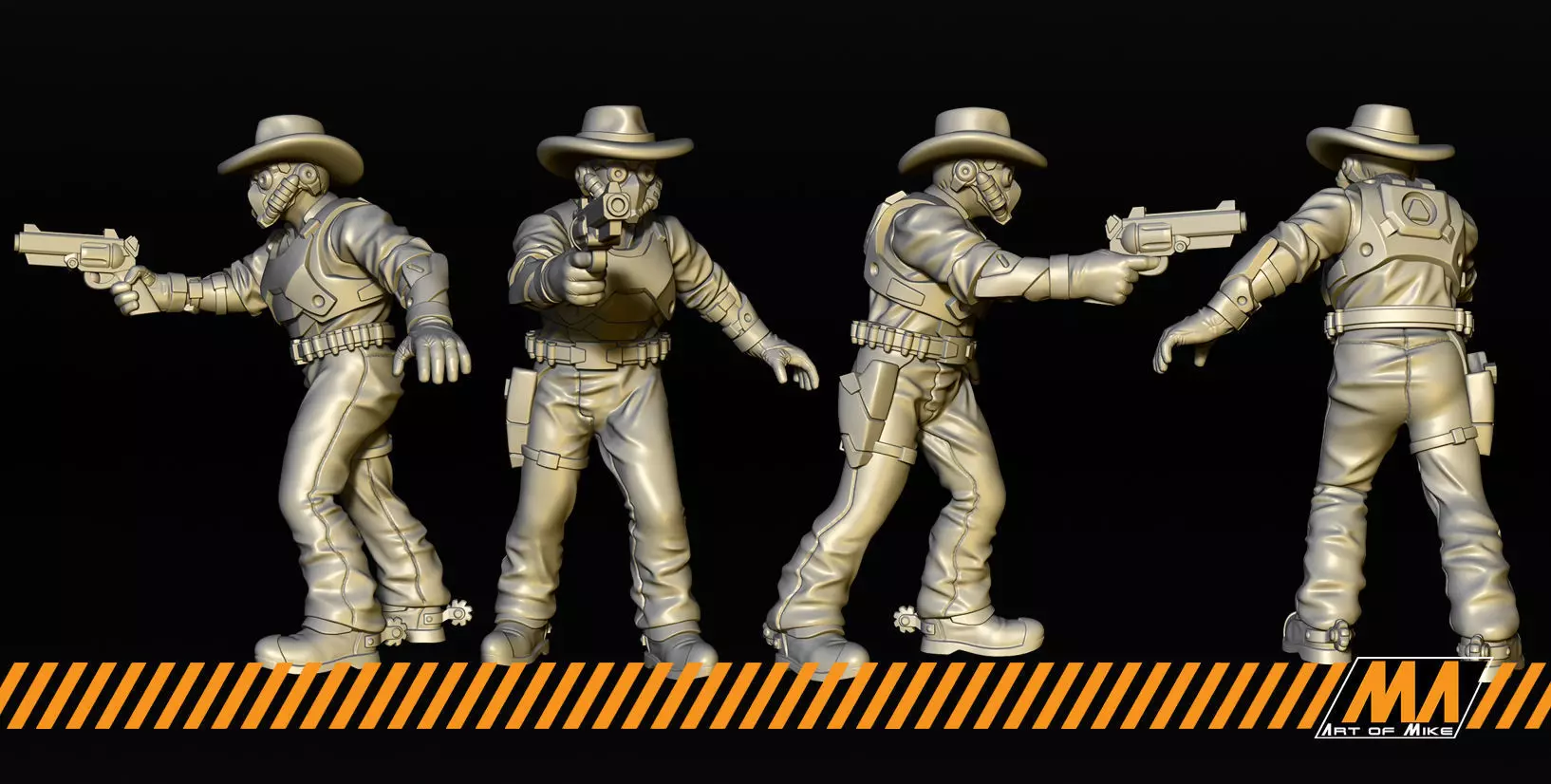 Cyber Cowboys 3D print model_0