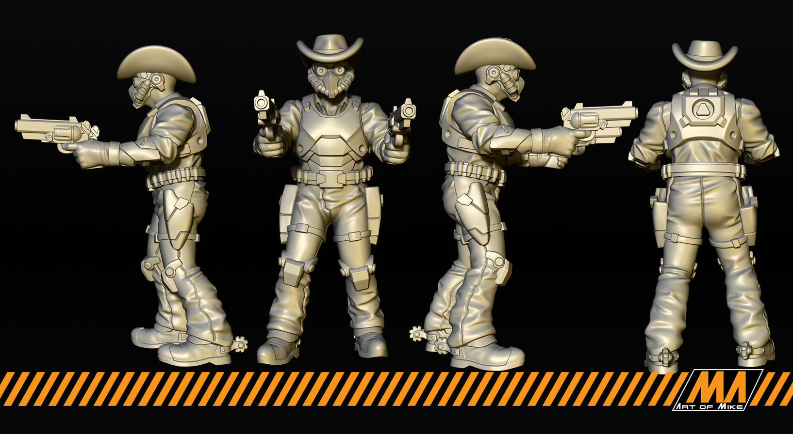 Cyber Cowboys 3D print model_1