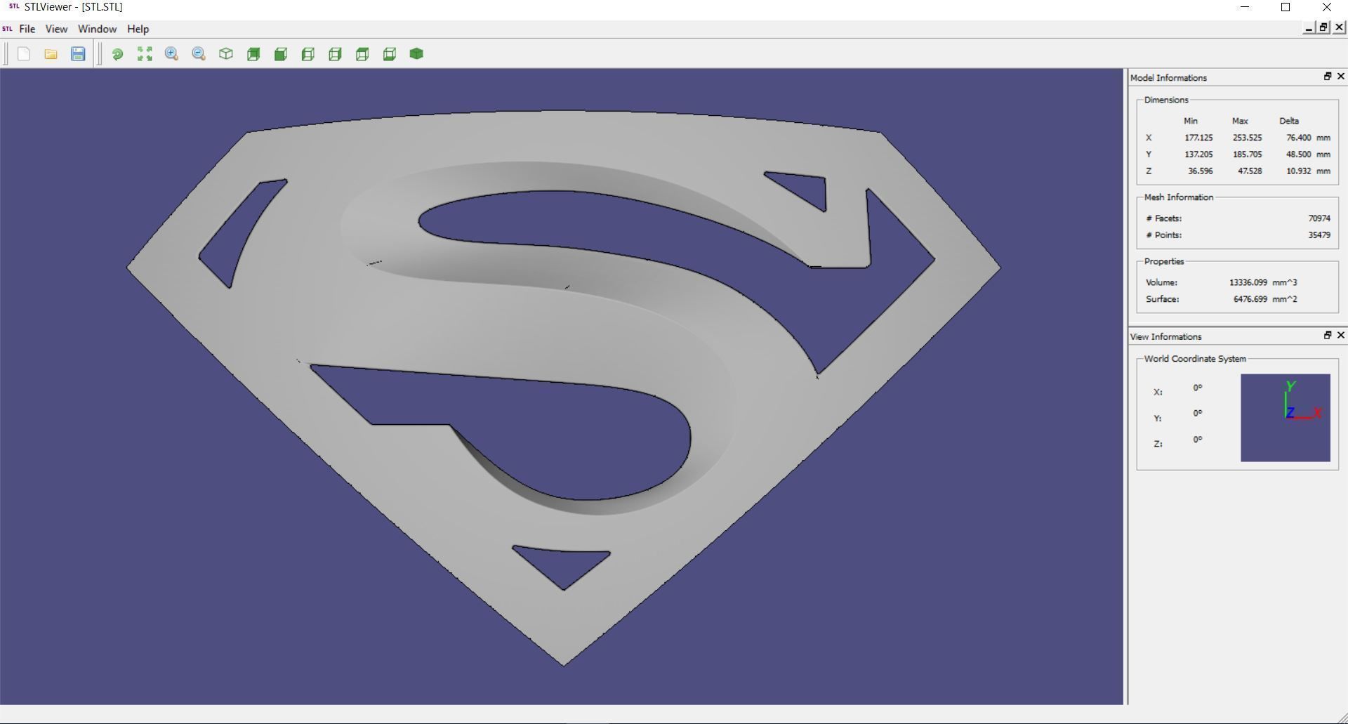 logos - superman 3D print model_3