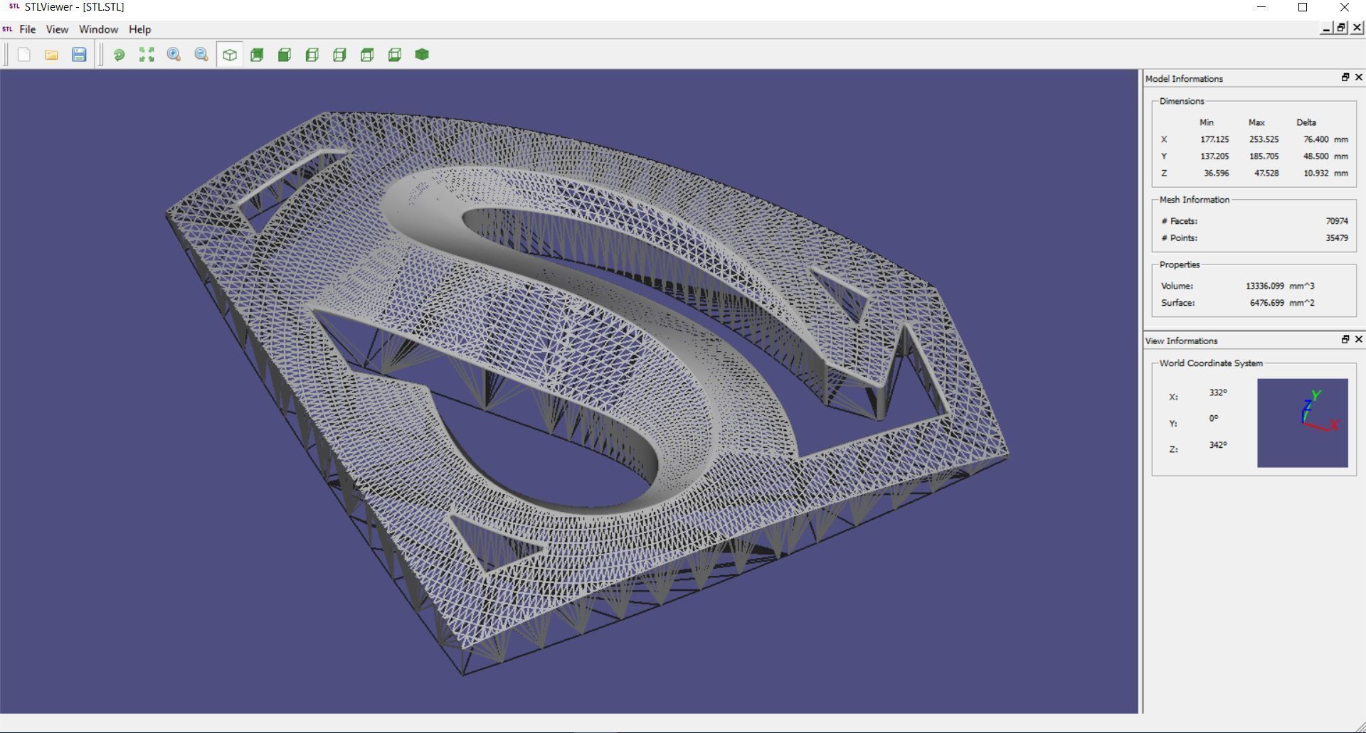 logos - superman 3D print model_5