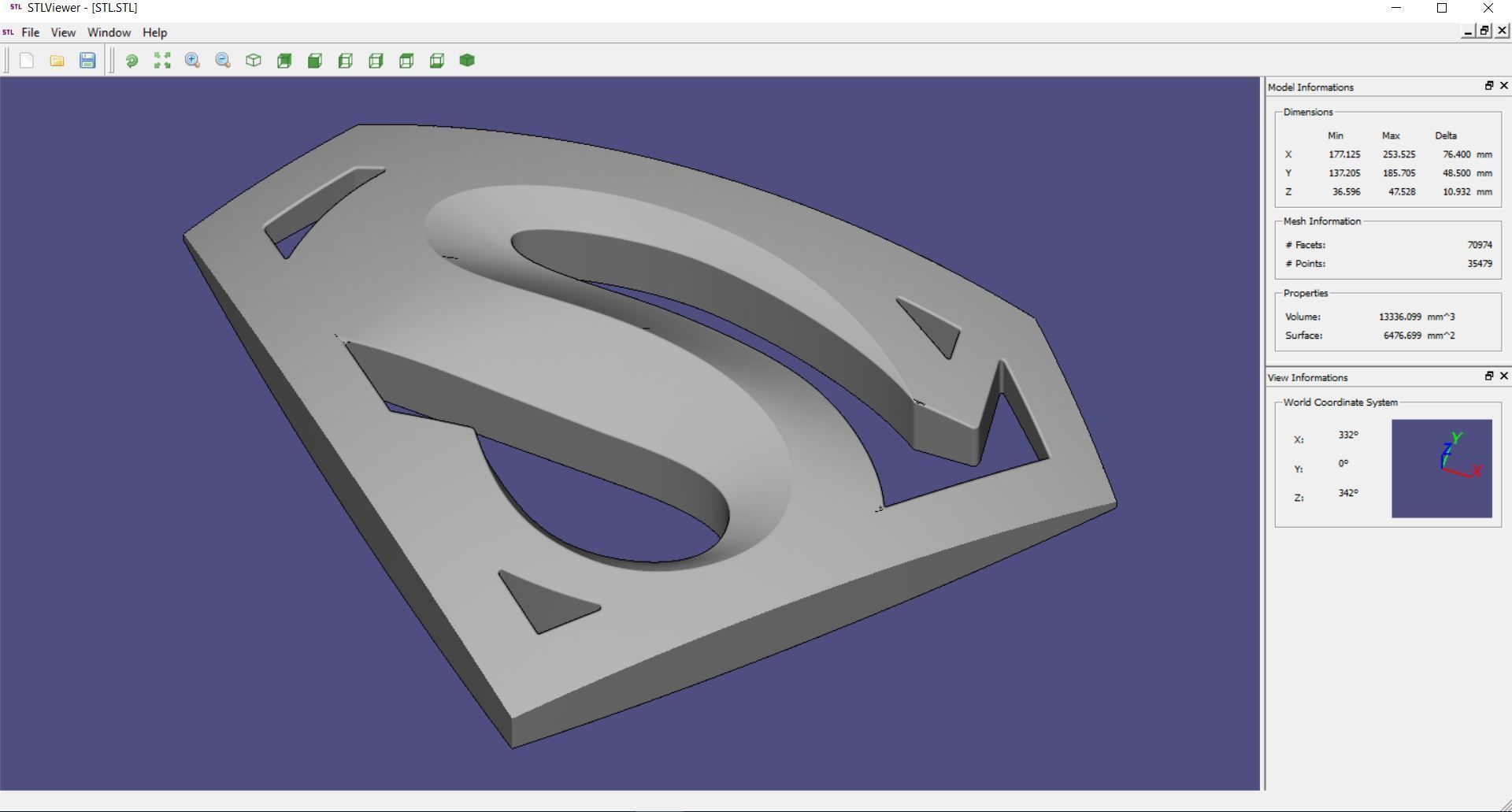 logos - superman 3D print model_4