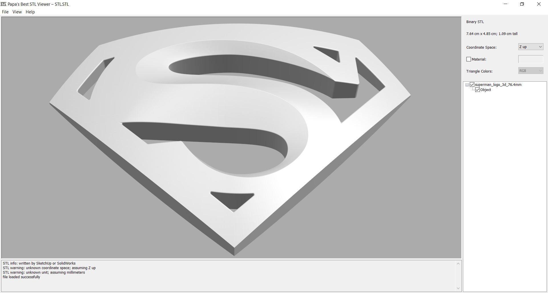 logos - superman 3D print model_6