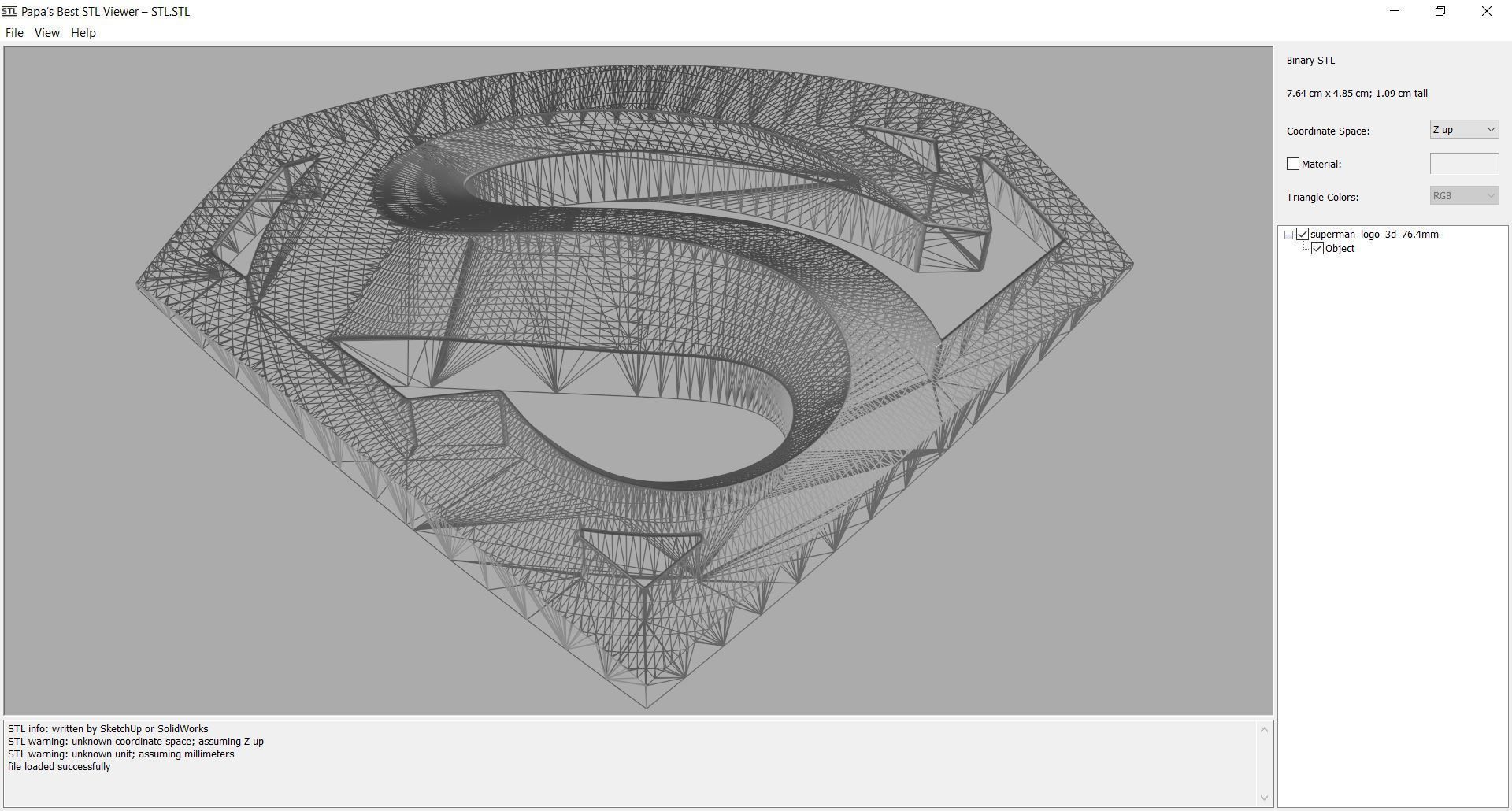 logos - superman 3D print model_7