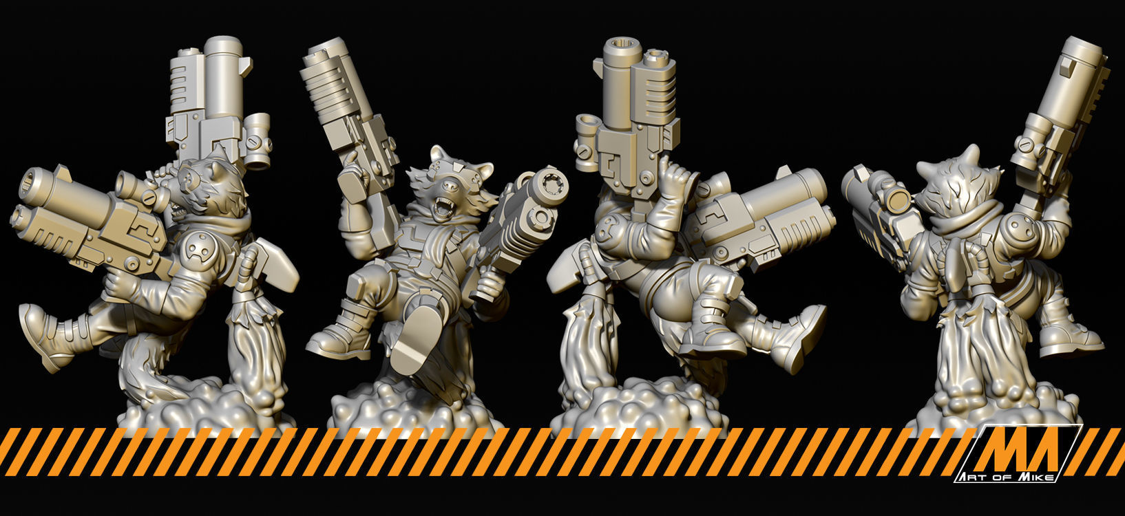 Space Raccoon 3D print model_3