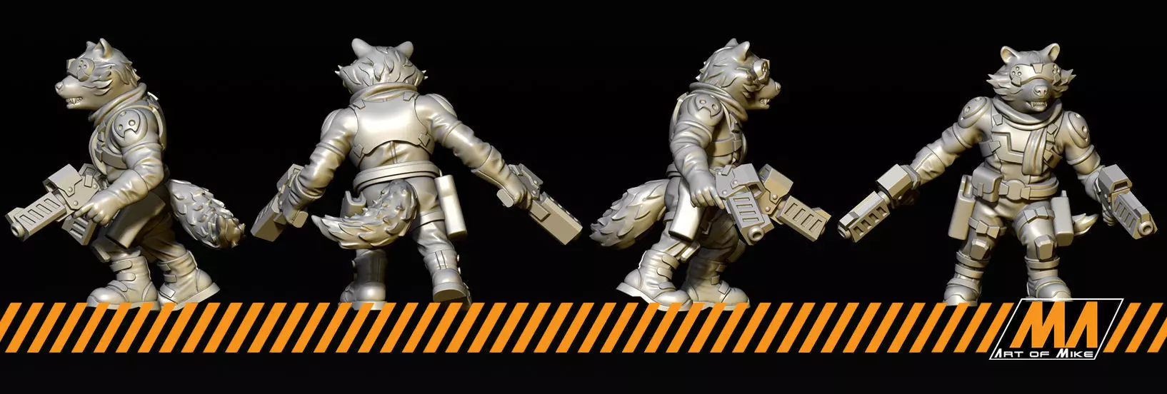 Space Raccoon 3D print model_0