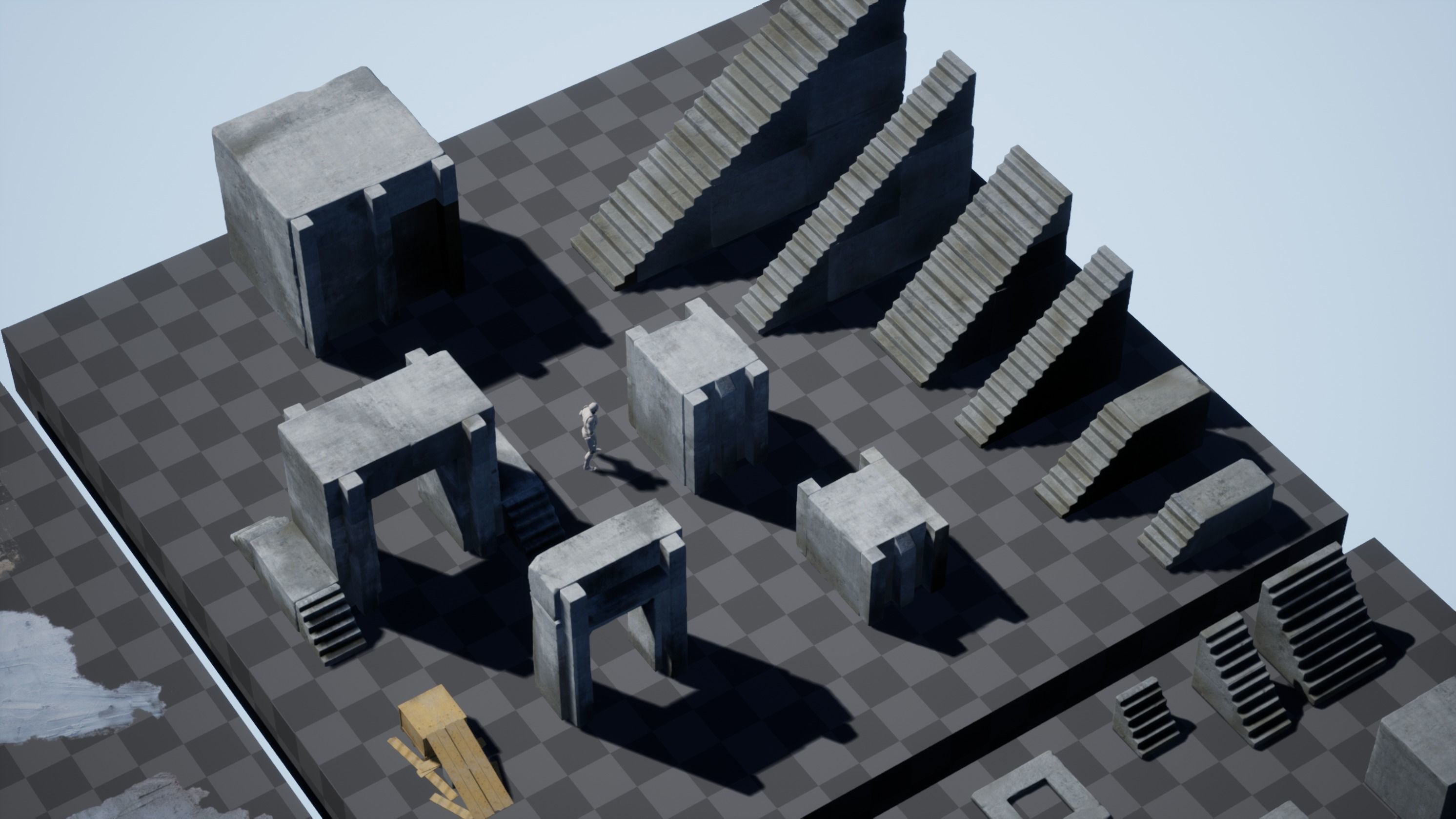 Easy Urban Concrete Kit - Unreal Engine Asset Pack Low-poly 3D model_13