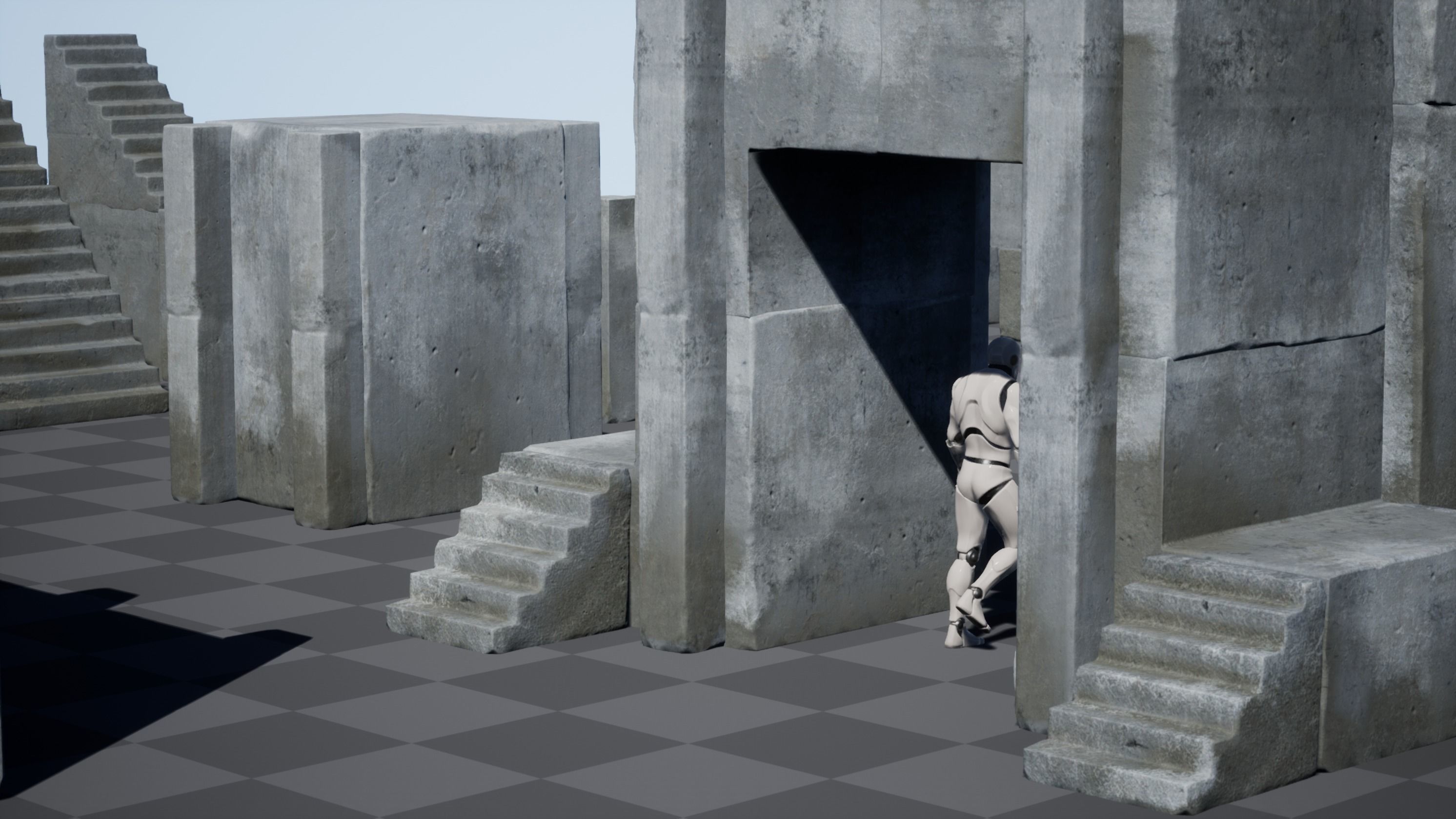 Easy Urban Concrete Kit - Unreal Engine Asset Pack Low-poly 3D model_16