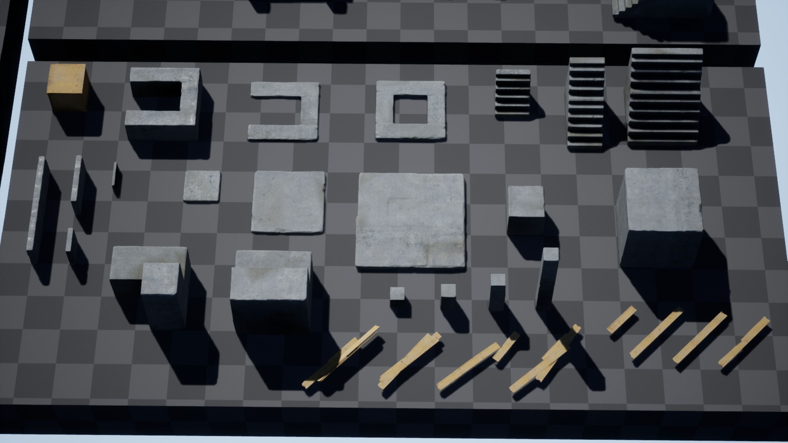 Easy Urban Concrete Kit - Unreal Engine Asset Pack Low-poly 3D model_14