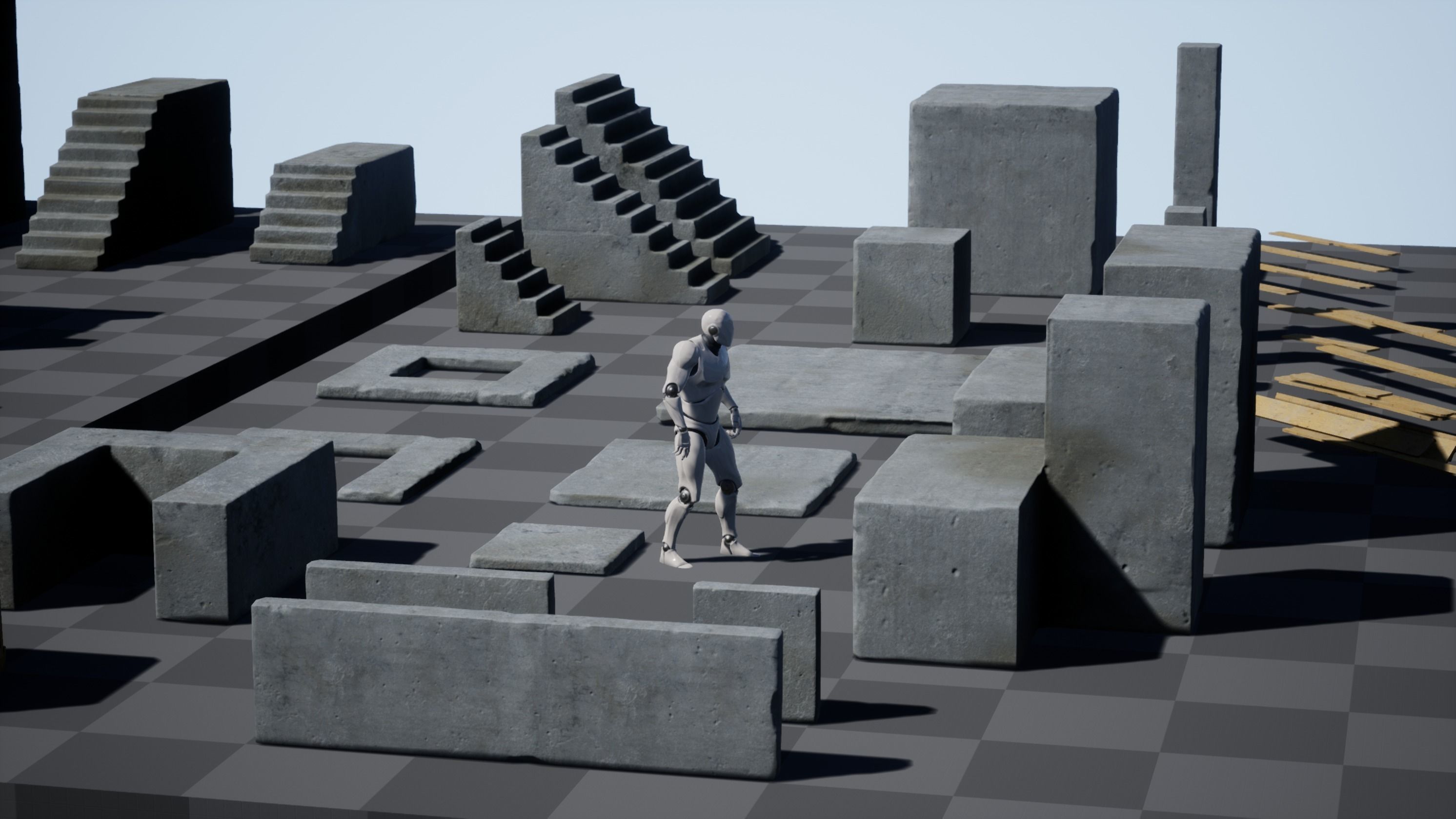 Easy Urban Concrete Kit - Unreal Engine Asset Pack Low-poly 3D model_15