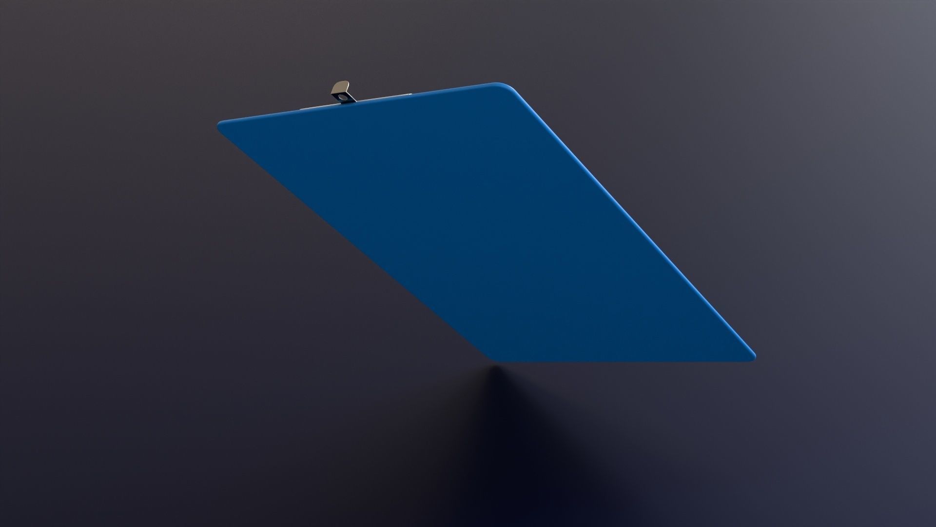 Clipboard with wall hanger Low-poly 3D model_11