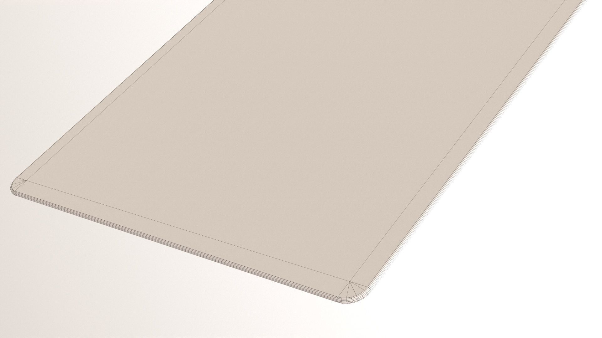 Clipboard with wall hanger Low-poly 3D model_16