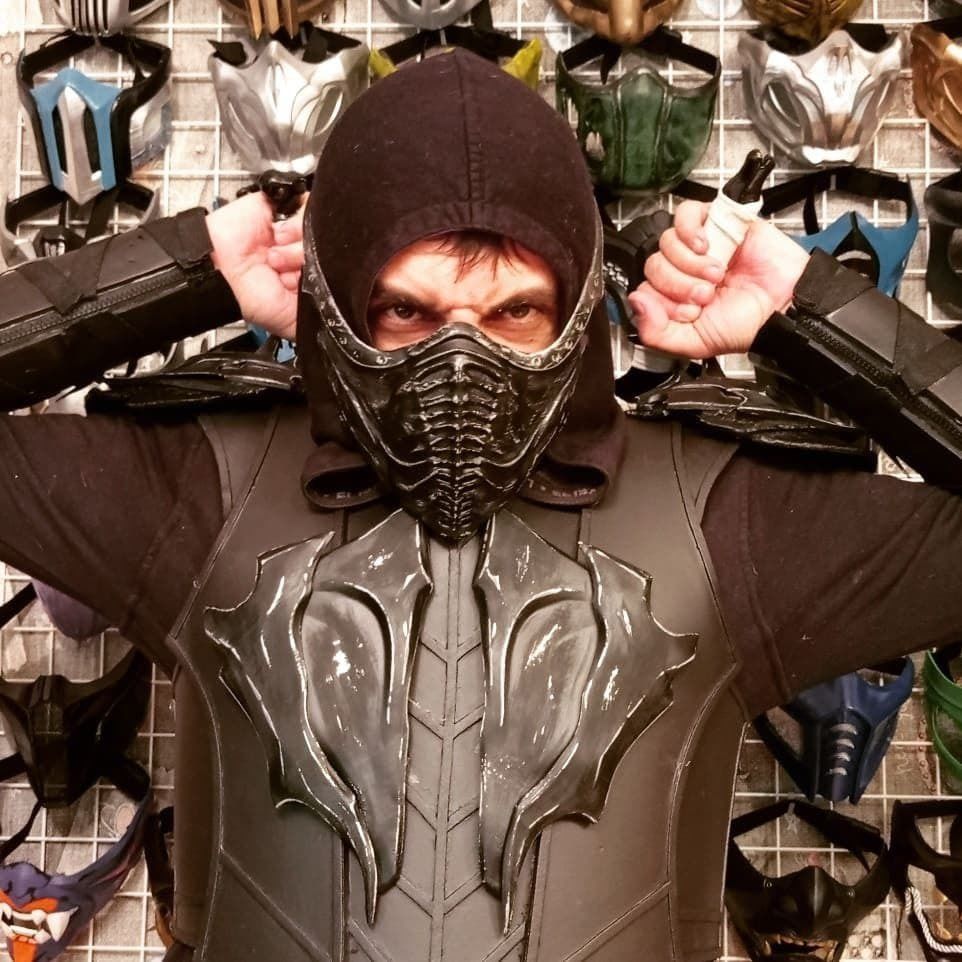 Noob Saibot mask from Mortal Kombat 11 - Darkness 3D print model_2