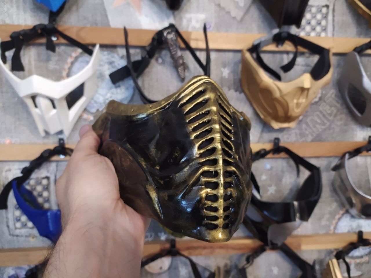 Noob Saibot mask from Mortal Kombat 11 - Darkness 3D print model_10