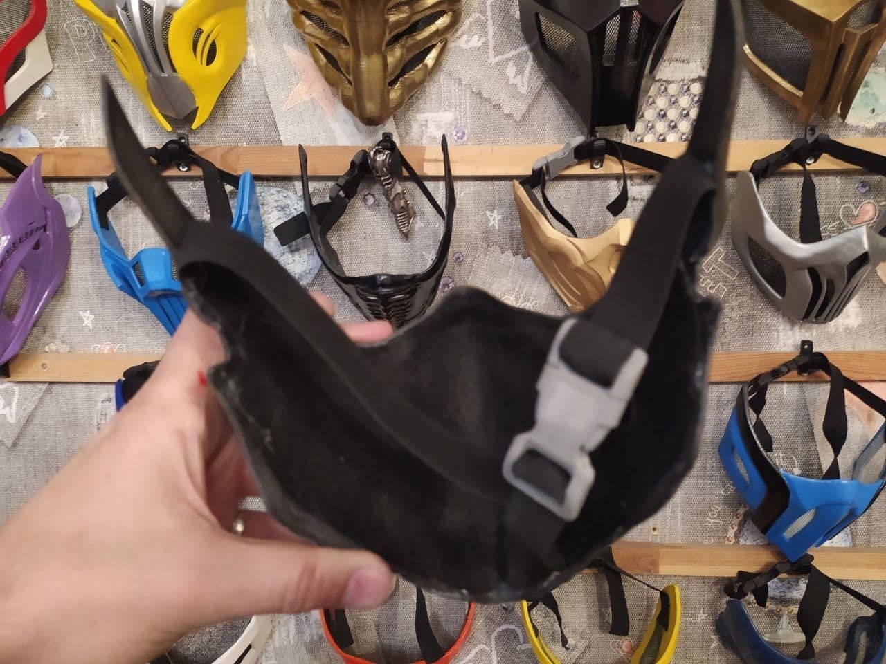 Noob Saibot mask from Mortal Kombat 11 - Darkness 3D print model_13
