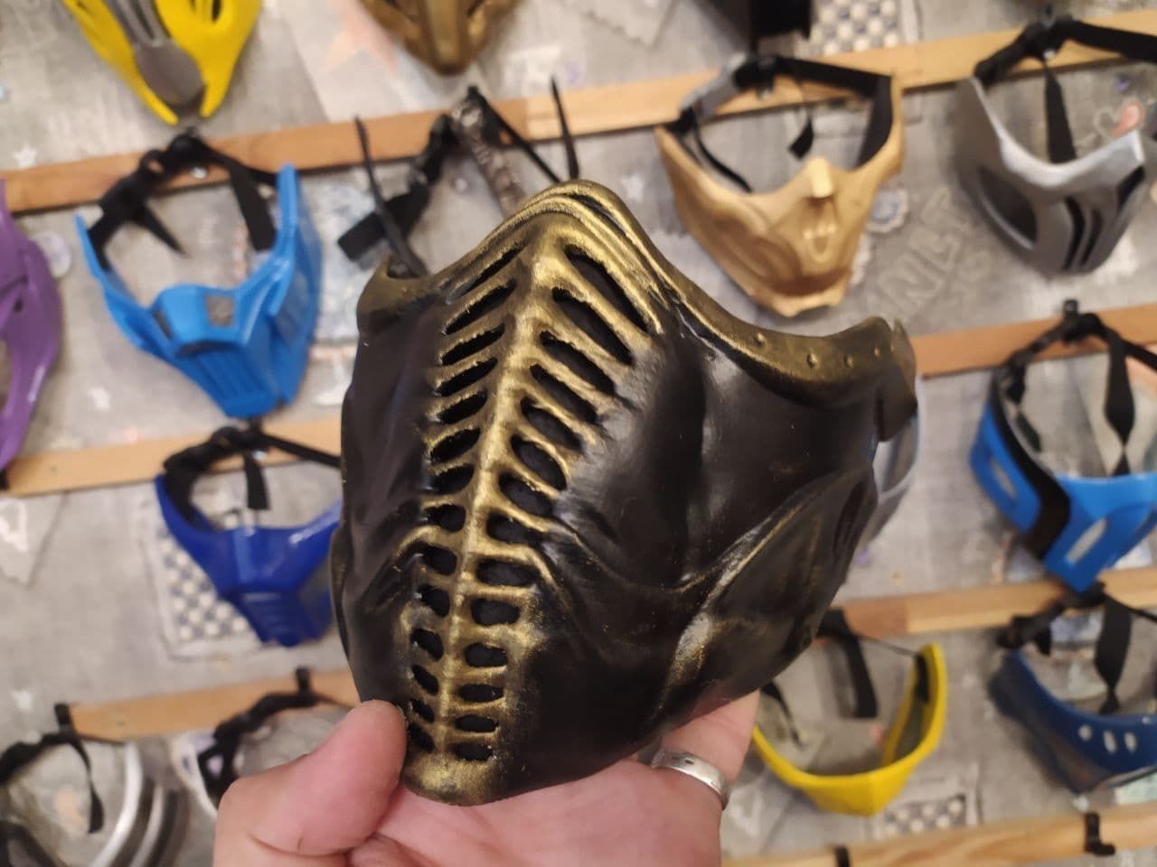 Noob Saibot mask from Mortal Kombat 11 - Darkness 3D print model_12