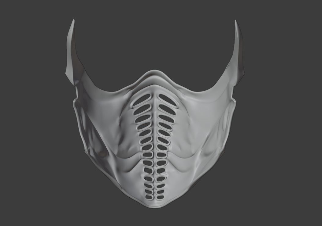 Noob Saibot mask from Mortal Kombat 11 - Darkness 3D print model_21