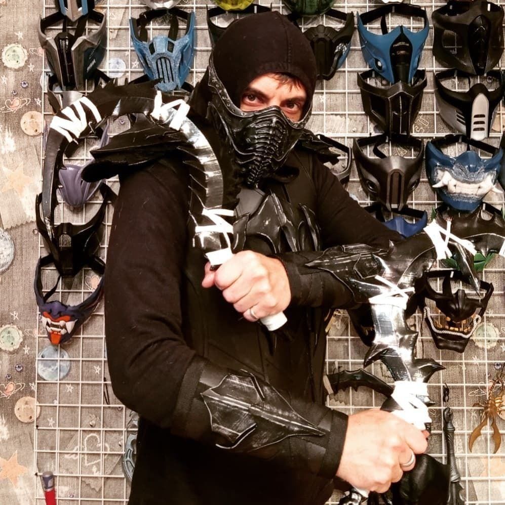 Noob Saibot mask from Mortal Kombat 11 - Darkness 3D print model_6