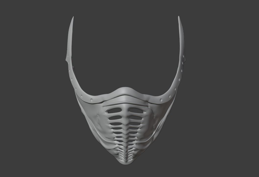 Noob Saibot mask from Mortal Kombat 11 - Darkness 3D print model_19