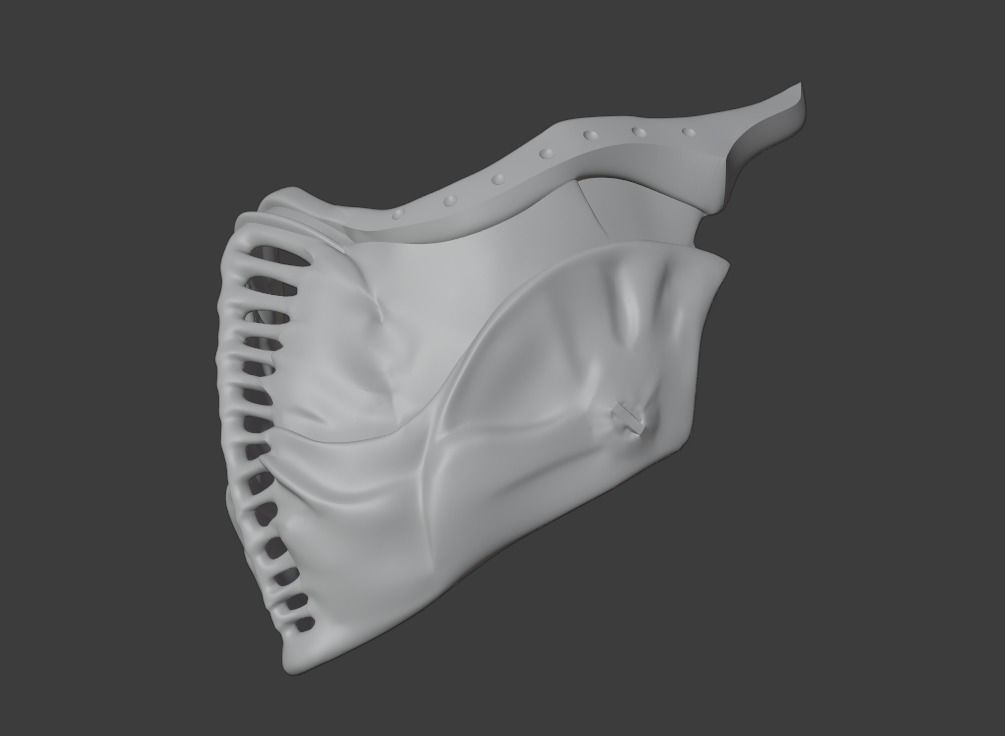 Noob Saibot mask from Mortal Kombat 11 - Darkness 3D print model_20